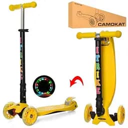Дитячий самокат iTrike JR 3-003-1-Y MAXI складний - мініатюра 2