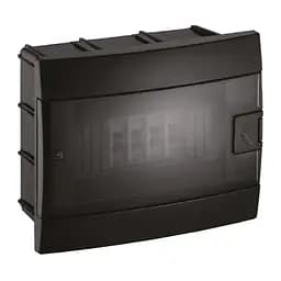 Електричний щиток внутрішній Horoz Electric 8 з пружинною системою блокування чорний