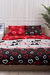 Підковдра Moon&Star Бязь Gold Люкс Love Cats Полуторна 143x210 см - мініатюра 2