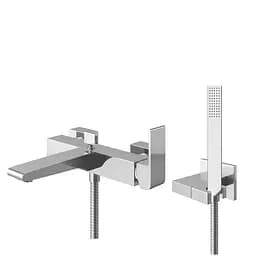 Смеситель для ванны Kohlman Saxo chrome настенный KPL-QW110S Хром