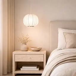 Дизайнерський світильник із полімерним абажуром Ø26x22 см Line F AK04-260 x 220 Білий