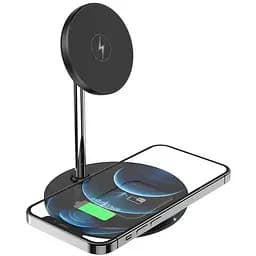 Бездротовий ЗП HOCO S23 Volant Magnetic MagSafe 2-in-1 15 W магнітна підставка