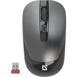 Комп'ютерна мишка Defender Wave MM-995 бездротова 4 кн. до 1600 dpi безшумна сіра (52993)