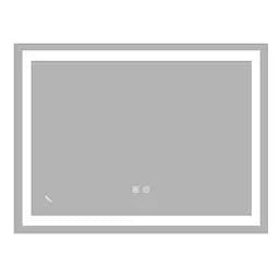 Дзеркало Zerix Kubix MR03-80x60-Reverse з LED Touch, Anti-fog, димером, регулятором яскравості ZX6053