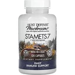 Ежедневная поддержка иммунитета комплекса из 7 грибов Fungi Perfecti Stamets 7 Daily Immune Support 120 вегетарианских капсул