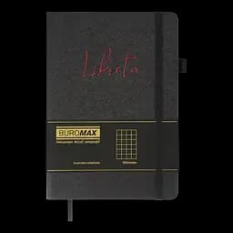 Блокнот діловий Buromax Libreta А5 96 арк. в клітинку обкладинка штучна шкіра чорний (BM.295117-01) - мініатюра 2