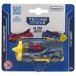 Ігрова міні-машинка Ultra Auto TechnoDrive 250321W-11 металевий корпус