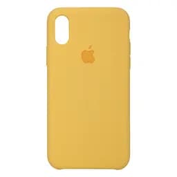 Силиконовый противоударный чехол-накладка для Apple iPhone Xs Max, панель с защитой всего корпуса, софт-тач, желтый, ArmorStandart (ARM53261)