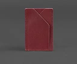 Женский кожаный кард-кейс 8.0 бордовый.