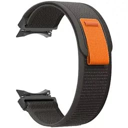 Ремінець для Samsung Galaxy Watch 6 - чорно-жовтогарячий Watchbands Cloth ширина кріплення 20мм нейлоновий (WB6063706)