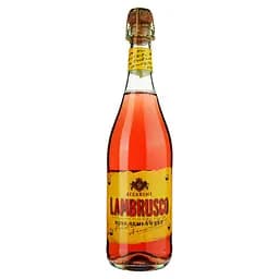 Вино Sizarini Lambrusco игристое розовое полусладкое 8% 0.75 л (478691)
