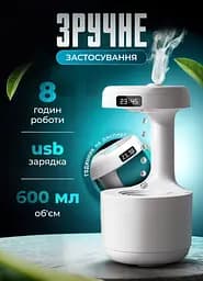 Антигравітаційний зволожувач повітря 600 мл з підсвіткою Shenzhen LZ599 - мініатюра 21