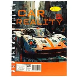 Блокнот А6 Апельсин АП-1710, 40 листов, пружина сбоку Вид 4