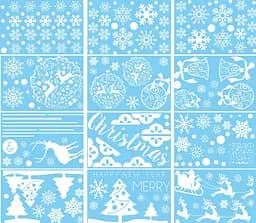 Набір новорічних наклейок на вікно Happy New Year 2 14581 20×30 см 12 аркушів