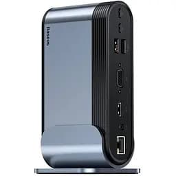 Адаптер Baseus Working Station Three-Screen Multifunctional Type-C Hub Adapter CAHub-DG0G