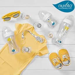 Пустушка Nuvita 7086 Air55 Explorer ортодонтична 6m+ (ведмідь жираф) 2 шт NV7086N - мініатюра 8