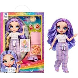 Лялька Rainbow High Junior PJ Party Violet Willow з аксесуарами 23 см (503705)