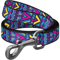 Поводок для собак Waudog Nylon нейлоновый, рисунок "Инди"