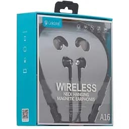 Bluetooth стерео гарнитура Celebrat A16 черная