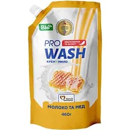 Рідке крем-мило Pro Wash молоко та мед 460 г