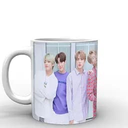 Кухоль GeekLand  вся група Bangtan Boys BTS BTS 02.38 330 мл білий