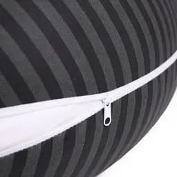 Подушка для вагітних та годування MirSon №5017 Color Line Stripe Black 30х170 см чорна (2200010969771) - мініатюра 3