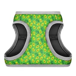 Шлея для собак м'яка Waudog Clothes з QR паспортом малюнок Авокадо S2 В 46-50 см С 43-45 см - мініатюра 4