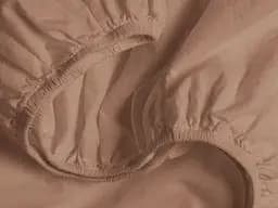 Простирадло Cosas на резинці 90x190x25 rum, коричневий (Brown_90x190x25) - мініатюра 5