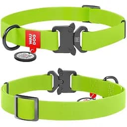 Нашийник для собак Waudog Waterproof з QR паспортом водостійкий Розмір S