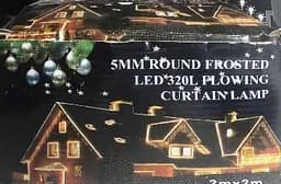 Гірлянда штора завіса Водоспад 3х3 м 320 LED (білий шнур, з перехідником) Біле світло - мініатюра 9