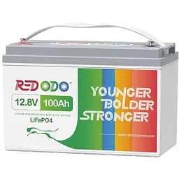 Аккумулятор стационарный Redodo LiFePO4 (+/-) 100Ah 12V литий-полимерный клемма под болт