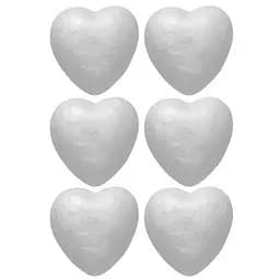 Набор пенопластовых заготовок "Сердца" Santi 743120 в наборе 6 шт 5 см