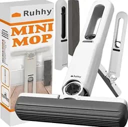 Компактна міні-швабра із системою самовіджиму та 2 насадками