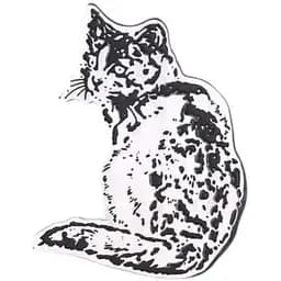 Брошь Кот серебряный (494693310)