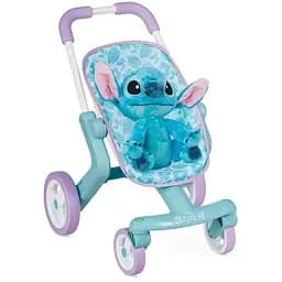 Коляска для кукол Smoby Стич. Прогулка с поворотными колесами и мягкой игрушкой (7600251225)