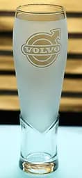 Пивний крафтовий келих 440 мл з гравіюванням Вольво Volvo подарунок для автолюбителя  кухоль для пива
