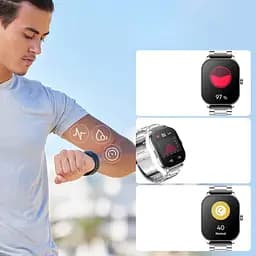 Розумний годинник з металевим ремінцем Xiaomi Amazfit Pop 3s Metal Black (Metallic Strap) чорний - мініатюра 6