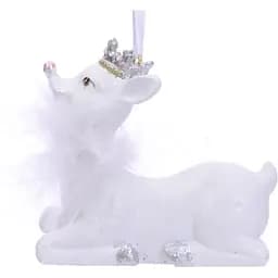 Ялинкова прикраса Lefard 8 см біла (919-316)