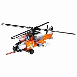 Конструктор Sluban M38-B0667D Вертоліт з фігуркою, 129 деталей, різнокольоровий