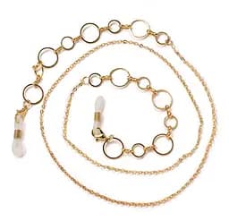 Цепочка для очков Gold 2 10278, золотистая, длина 75 см