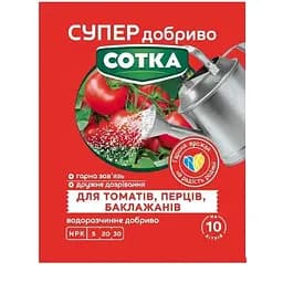 Мінеральне добриво Сімейний сад Сотка для томату, перцю та баклажану 20 г (152638)