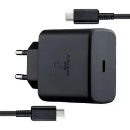 Зарядний пристрій Samsung EP-TA800 HC 25 ватів із кабелем Usb-C Usb-C чорний
