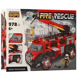 Конструктор Limo Toy Fire Rescue пожежна машина, 978 деталей (KB 146)