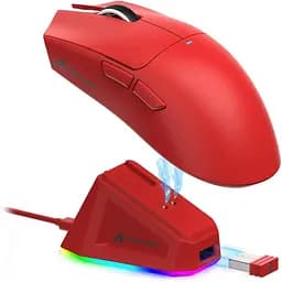 Комп'ютерна  миша Attack SHARK X11 бездротова, ігрова, PAW3311, 22000 DPI 2,4G+Bluetooth Red