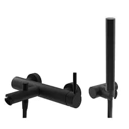 Змішувач для ванни Kohlman Roxin black настінний KPL-QW110RB Чорний матовий