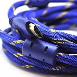 Кабель HDMI-HDMI 20m, v1.4, OD-8.0mm, 2 фильтра, оплетка - мініатюра 1