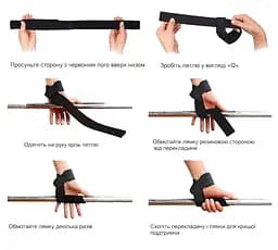 Лямки для тяги Power System Power Straps PS-3400, Black/Yellow - мініатюра 2