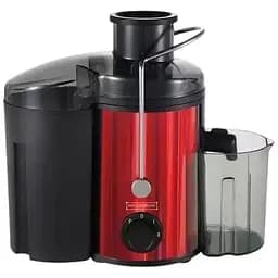 Соковитискач центрифужний Royalty Line PJ-19001 700 Вт нержавіюча сталь + контейнер для соку 0.45 л червоний