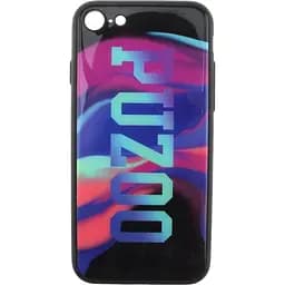 Чохол-накладка PUZOO Glass Printing with TPU Visions iPhone 7/8/SE 2020 Black