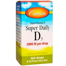 Жидкий витамин Д3 Carlson Vitamin D3 2000 МЕ капли 10.3 мл